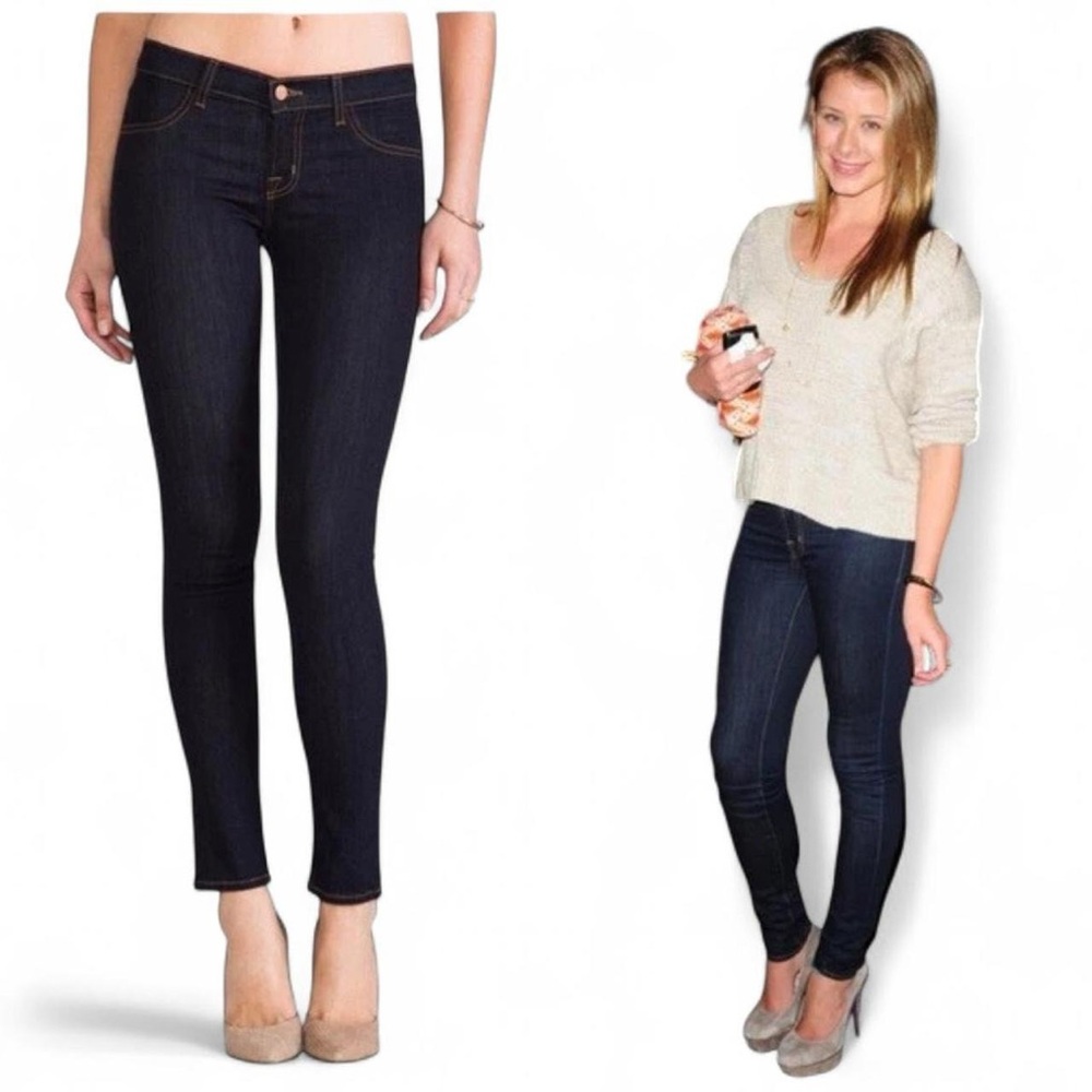 J BRAND Starless Dark Wash Ankle Skinny Jeans Sz 29 EUC